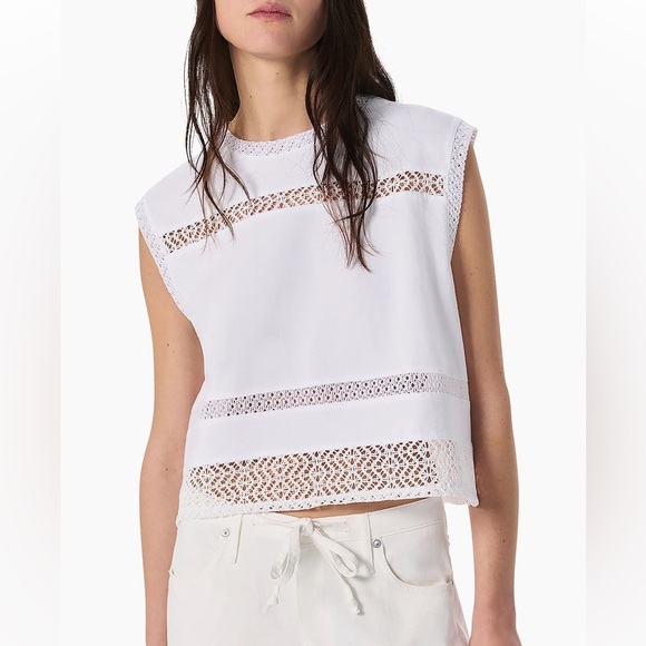 rag & bone Tops - *NWT* Rag & Bone Rosie Lace-Trim Cotton Tank